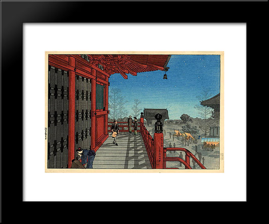 Asakusa Kannon, Tokyo 20x24 Black Modern Wood Framed Art Print Poster by Takahashi, Shotei