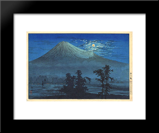 Fujine 20x24 Black Modern Wood Framed Art Print Poster by Takahashi, Shotei