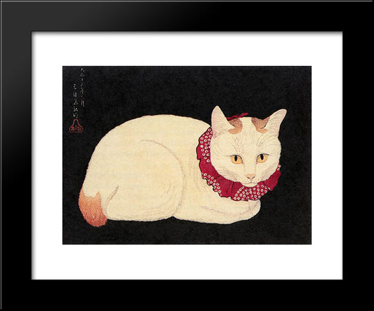 Tama 20x24 Black Modern Wood Framed Art Print Poster by Takahashi, Shotei