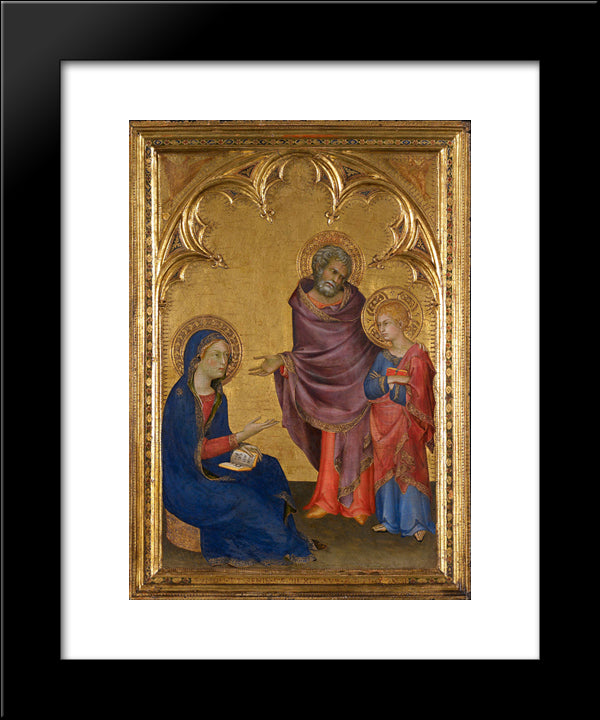 Christ Discovered In The Temple 20x24 Black Modern Wood Framed Art Print Poster by Martini, Simone