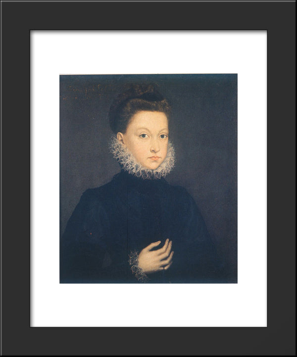 Infantin Isabella Clara Eugenia 20x24 Black Modern Wood Framed Art Print Poster by Anguissola, Sofonisba