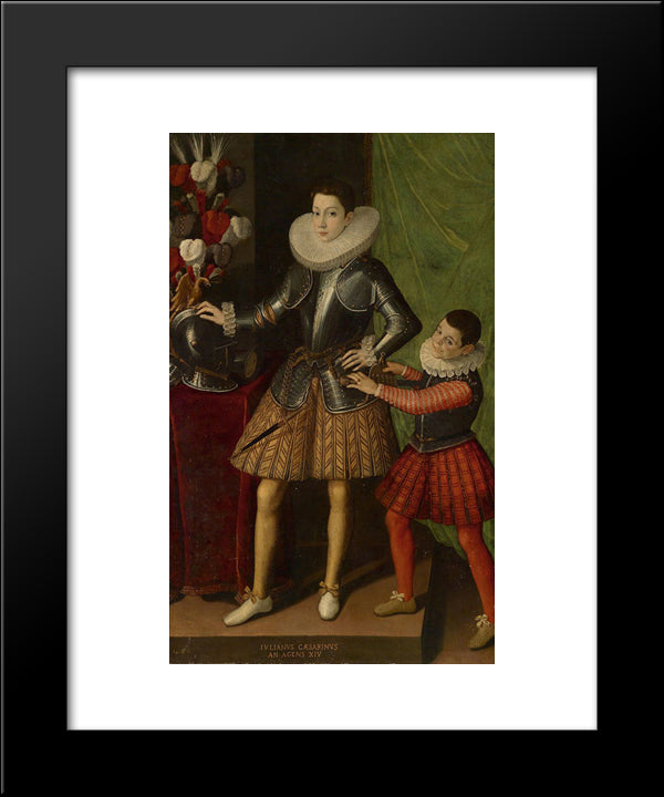 Portrait Of Giuliano Ii Cesarini Aged 14 20x24 Black Modern Wood Framed Art Print Poster by Anguissola, Sofonisba