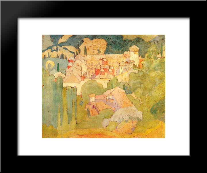 Abbey Koutloumousiou 20x24 Black Modern Wood Framed Art Print Poster by Papaloukas, Spyros