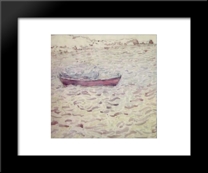 Boat 20x24 Black Modern Wood Framed Art Print Poster by Papaloukas, Spyros