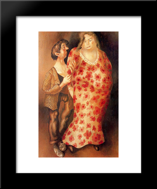 Beatitude 4 - Passion (Desire Beatitude) 20x24 Black Modern Wood Framed Art Print Poster by Spencer, Stanley