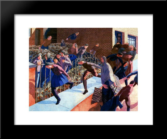 Christ'S Entry Into Jerusalem 20x24 Black Modern Wood Framed Art Print Poster by Spencer, Stanley