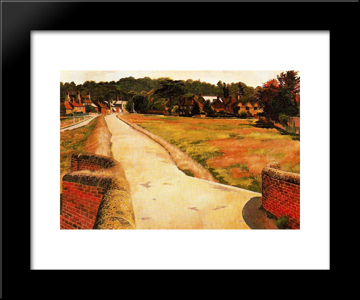 Cookham Moor 20x24 Black Modern Wood Framed Art Print Poster by Spencer, Stanley
