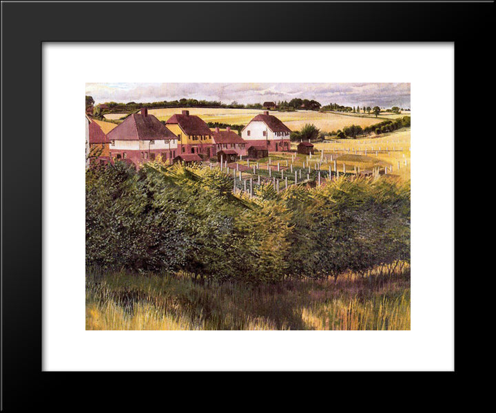 Cookham Rise 20x24 Black Modern Wood Framed Art Print Poster by Spencer, Stanley