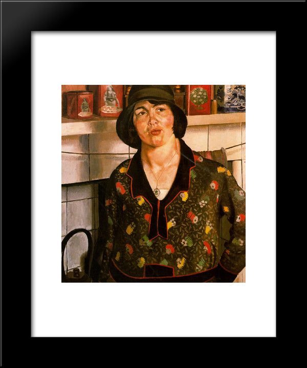 Country Girl Elise 20x24 Black Modern Wood Framed Art Print Poster by Spencer, Stanley