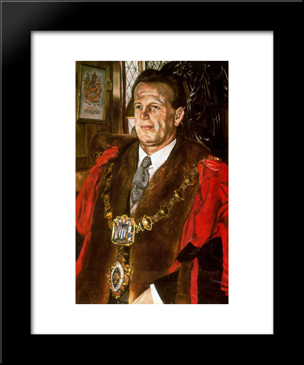 Dr. Osmund Frank 20x24 Black Modern Wood Framed Art Print Poster by Spencer, Stanley