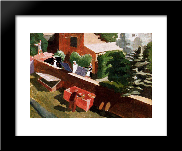Fernlea, Cookham 20x24 Black Modern Wood Framed Art Print Poster by Spencer, Stanley