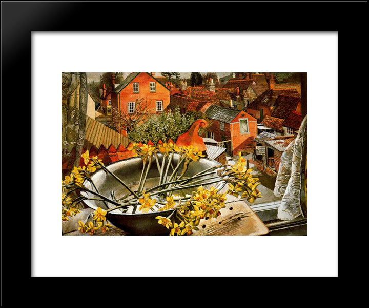 From The Artist'S Studio 20x24 Black Modern Wood Framed Art Print Poster by Spencer, Stanley