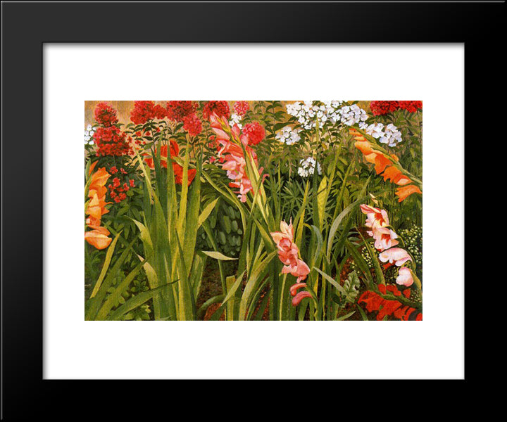 Garden Study 20x24 Black Modern Wood Framed Art Print Poster by Spencer, Stanley