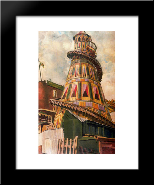 Helter Skelter 20x24 Black Modern Wood Framed Art Print Poster by Spencer, Stanley