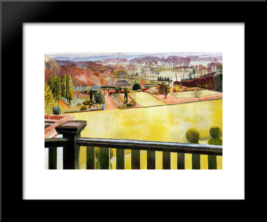 Oxfordshire Landscape 20x24 Black Modern Wood Framed Art Print Poster by Spencer, Stanley