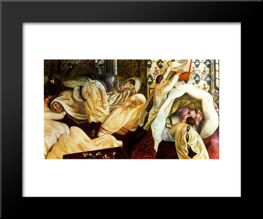 Patient Suffering From Frostbite 20x24 Black Modern Wood Framed Art Print Poster by Spencer, Stanley