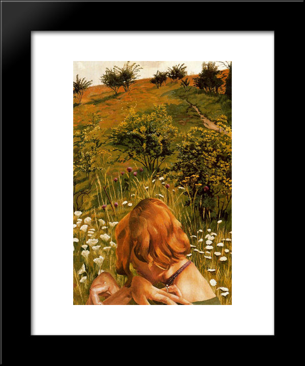Patricia At Cockmarsh Hil 20x24 Black Modern Wood Framed Art Print Poster by Spencer, Stanley