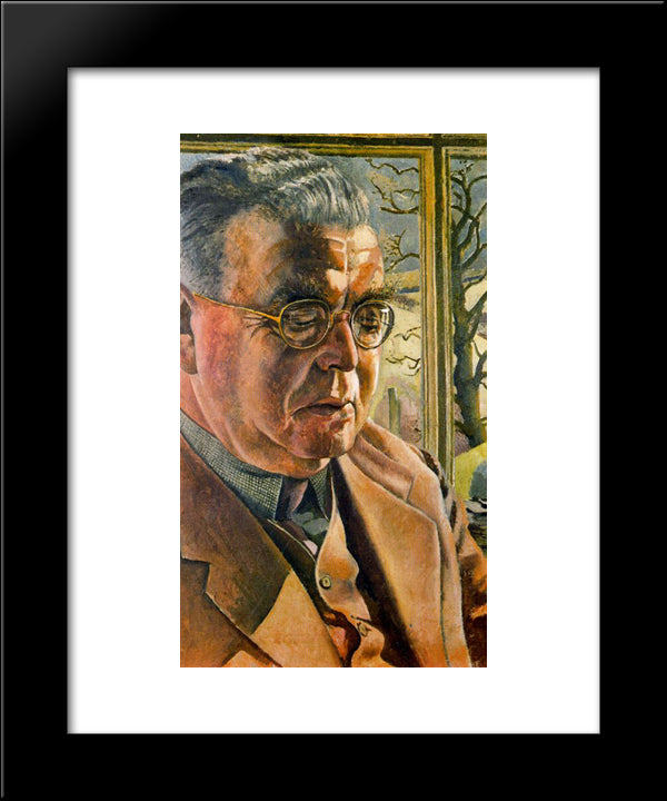 Portrait Of J. L. Behrend 20x24 Black Modern Wood Framed Art Print Poster by Spencer, Stanley