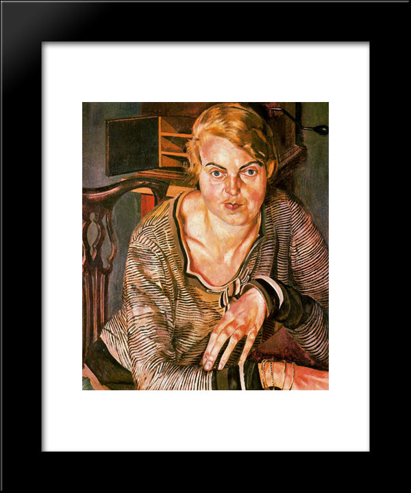 Portrait Of Patricia Preece 20x24 Black Modern Wood Framed Art Print Poster by Spencer, Stanley