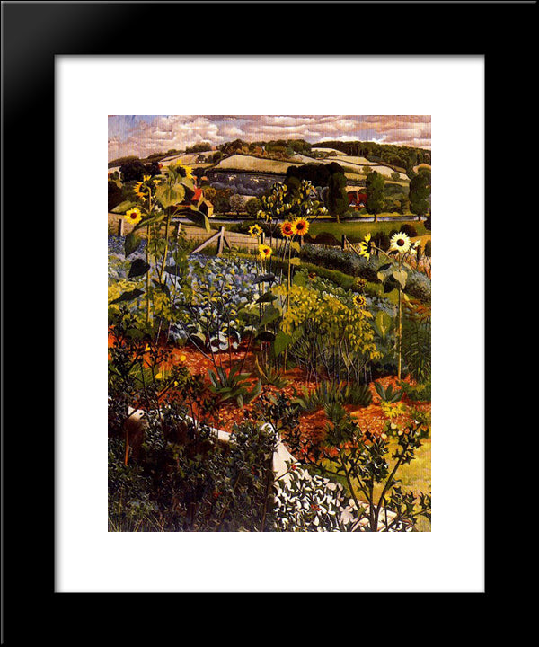 Rowborough. Cookham. 20x24 Black Modern Wood Framed Art Print Poster by Spencer, Stanley