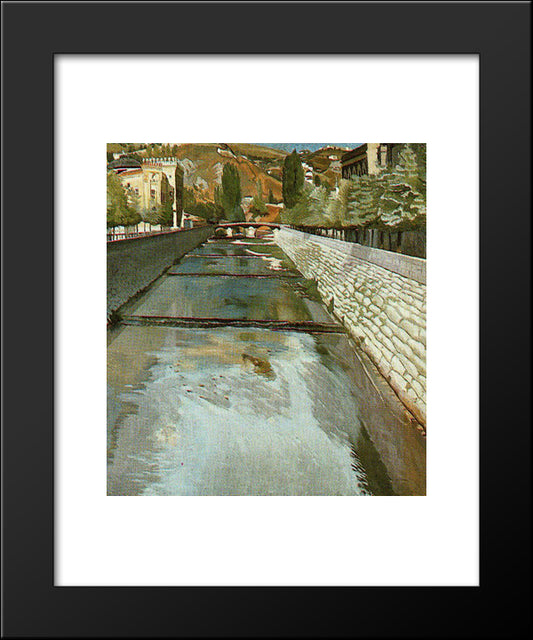 Sarajevo, Bosnia 20x24 Black Modern Wood Framed Art Print Poster by Spencer, Stanley