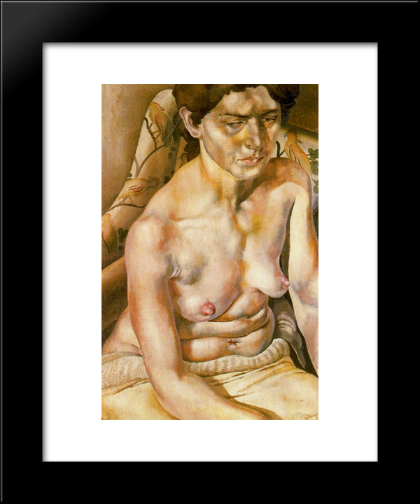 Seated Nude 20x24 Black Modern Wood Framed Art Print Poster by Spencer, Stanley