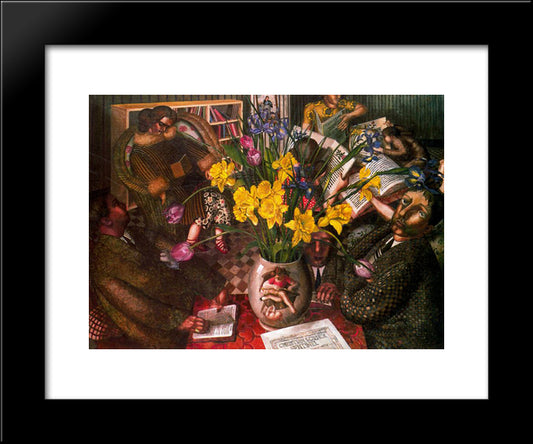 Silent Prayer 20x24 Black Modern Wood Framed Art Print Poster by Spencer, Stanley