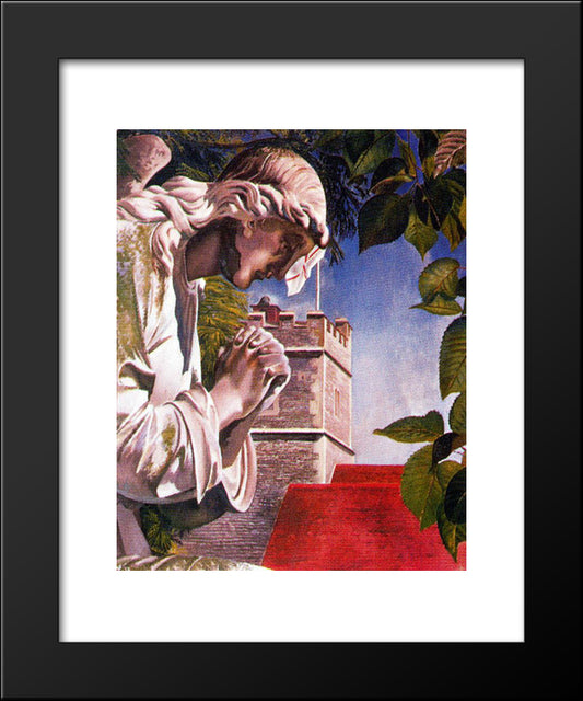 The Angel 20x24 Black Modern Wood Framed Art Print Poster by Spencer, Stanley