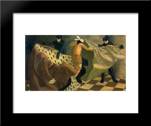 The Disrobing Of Christ 20x24 Black Modern Wood Framed Art Print Poster by Spencer, Stanley