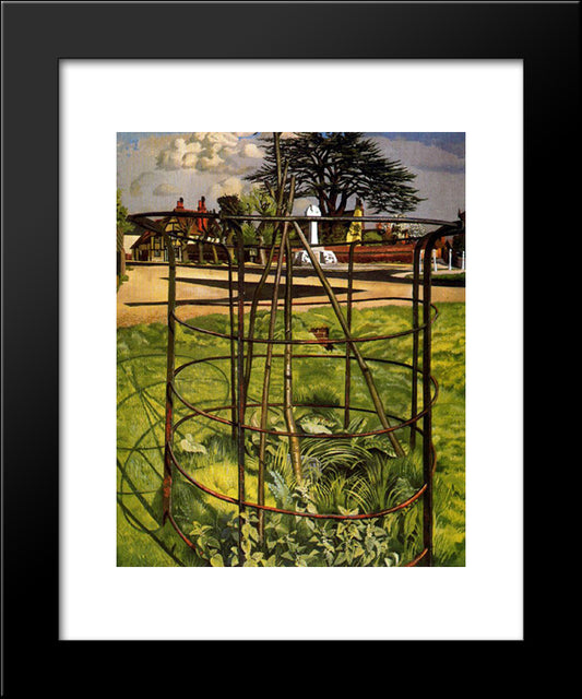 The Jubilee Tree, Cookham 20x24 Black Modern Wood Framed Art Print Poster by Spencer, Stanley