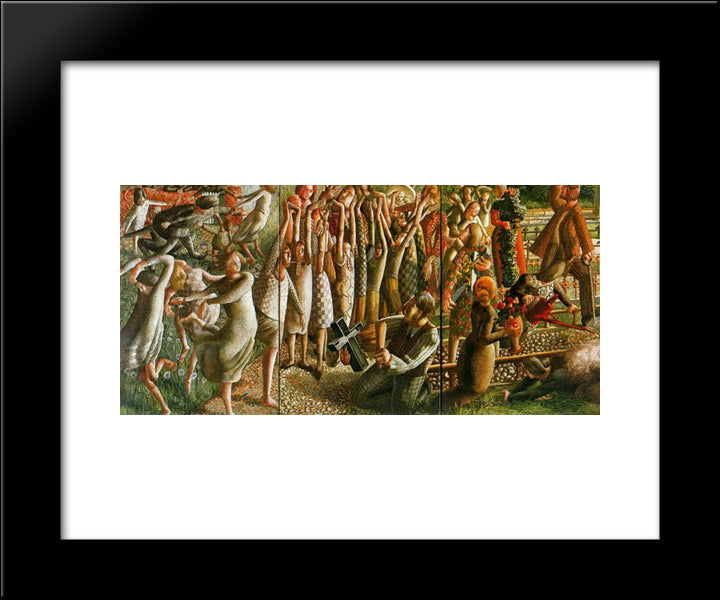 The Resurrection 20x24 Black Modern Wood Framed Art Print Poster by Spencer, Stanley