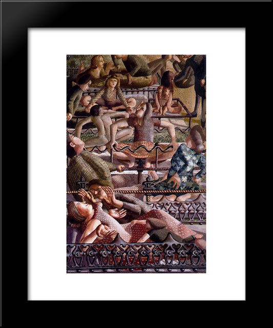 The Resurrection - Reunion 20x24 Black Modern Wood Framed Art Print Poster by Spencer, Stanley