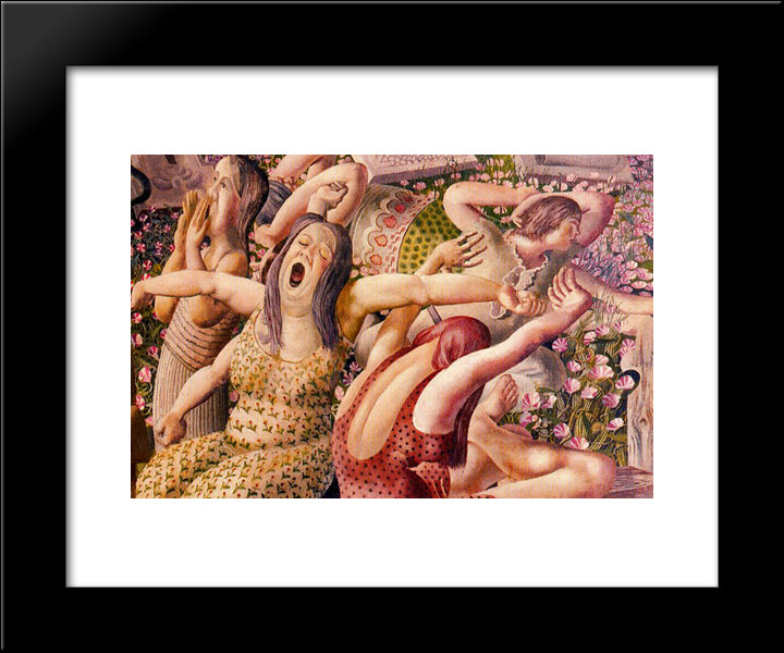 The Resurrection - Waking Up 20x24 Black Modern Wood Framed Art Print Poster by Spencer, Stanley