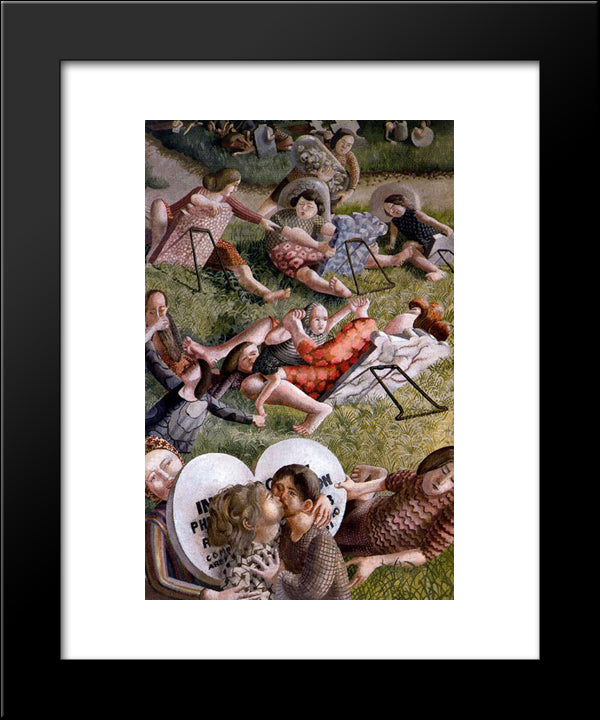 The Resurrection Reunion 20x24 Black Modern Wood Framed Art Print Poster by Spencer, Stanley