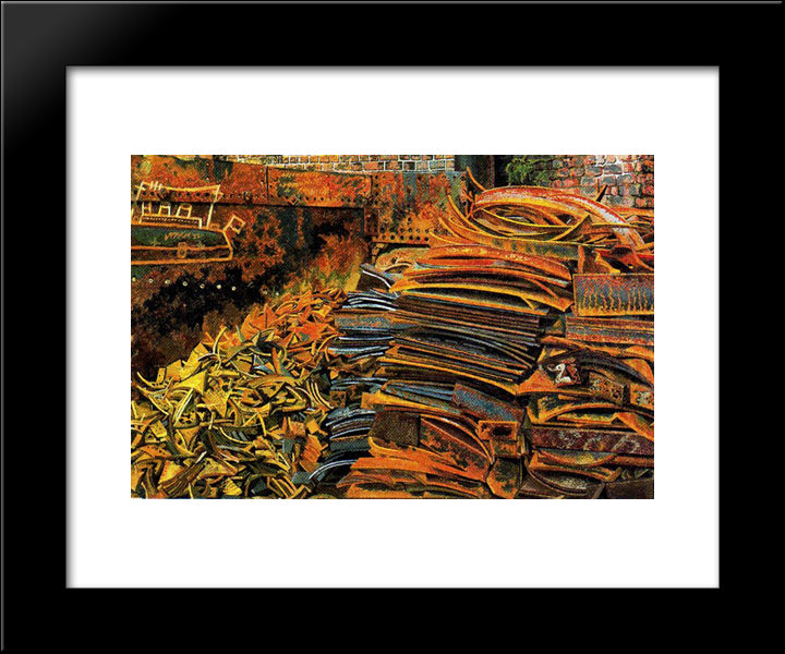 The Scrap Heap 20x24 Black Modern Wood Framed Art Print Poster by Spencer, Stanley