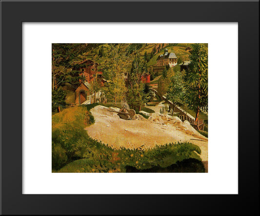 Zermatt 20x24 Black Modern Wood Framed Art Print Poster by Spencer, Stanley