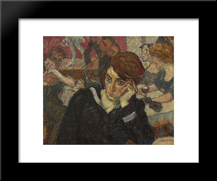 Cabaret 20x24 Black Modern Wood Framed Art Print Poster by Dimitrescu, Stefan