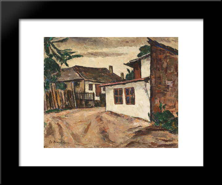 Street 20x24 Black Modern Wood Framed Art Print Poster by Dimitrescu, Stefan