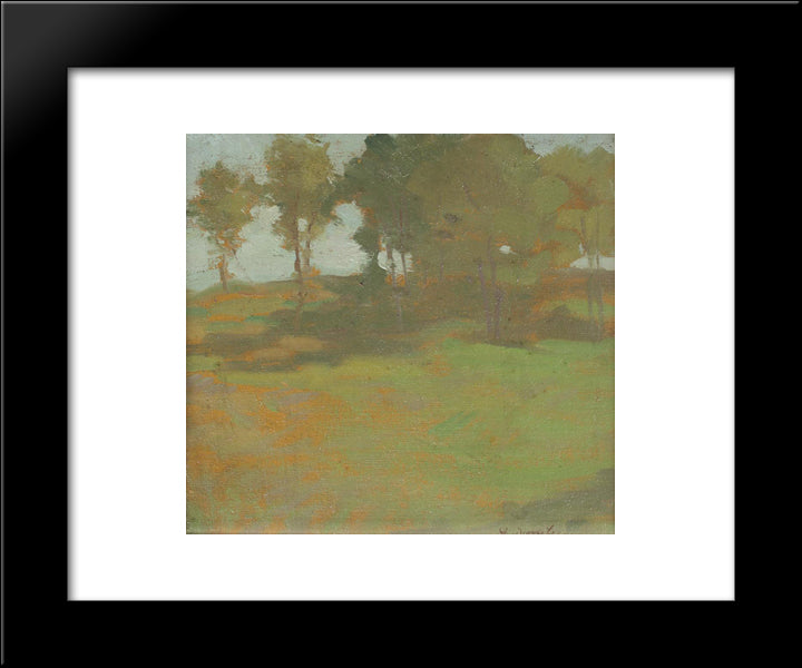 Summer Landscape 20x24 Black Modern Wood Framed Art Print Poster by Dimitrescu, Stefan