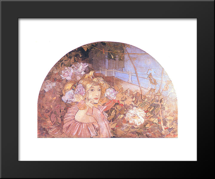 Spring 20x24 Black Modern Wood Framed Art Print Poster by Luchian, Stefan