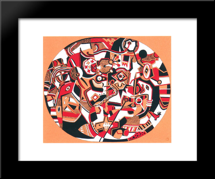 Introducing Miss America Ii 20x24 Black Modern Wood Framed Art Print Poster by Wheeler, Steve