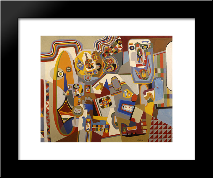 Laughing Boy Rolling 20x24 Black Modern Wood Framed Art Print Poster by Wheeler, Steve