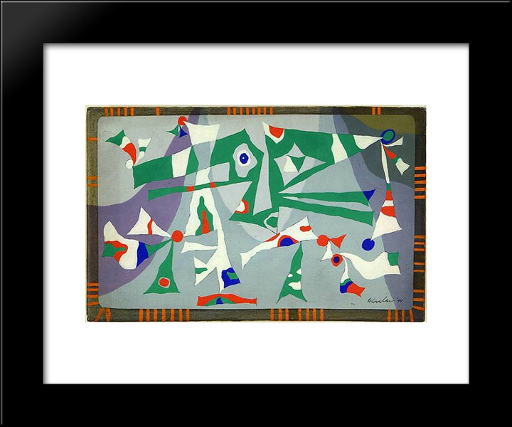Untitled W098 20x24 Black Modern Wood Framed Art Print Poster by Wheeler, Steve