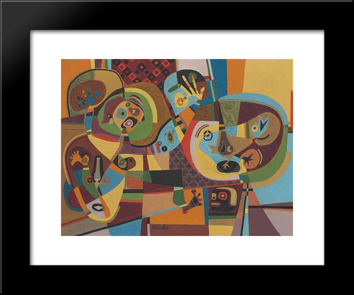 Wild Billy 20x24 Black Modern Wood Framed Art Print Poster by Wheeler, Steve