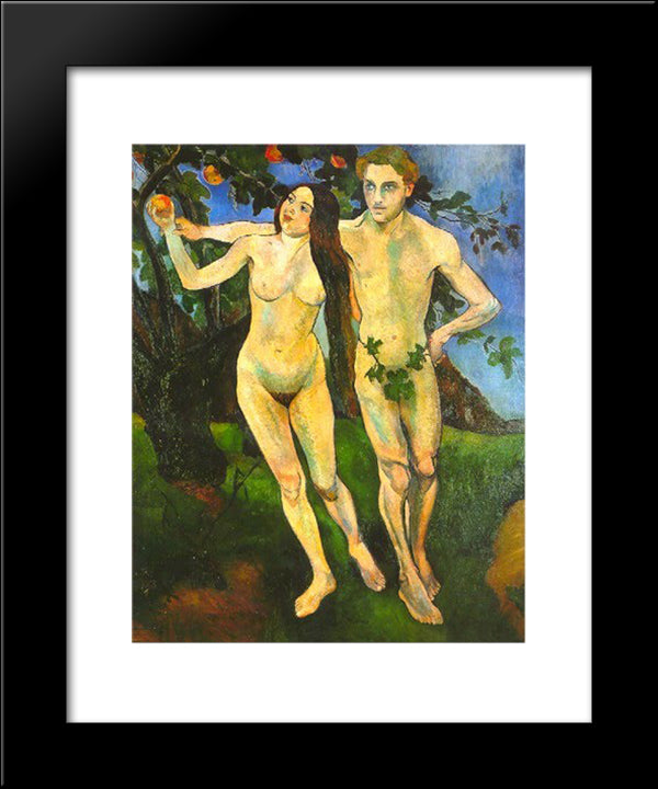 Adam And Eve 20x24 Black Modern Wood Framed Art Print Poster by Valadon, Suzanne