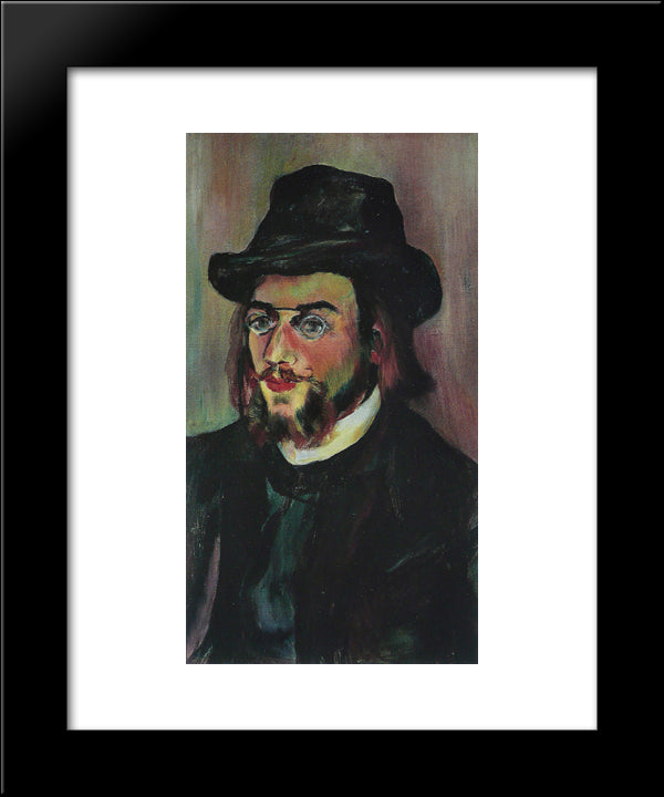 Portrait Of Erik Satie 20x24 Black Modern Wood Framed Art Print Poster by Valadon, Suzanne