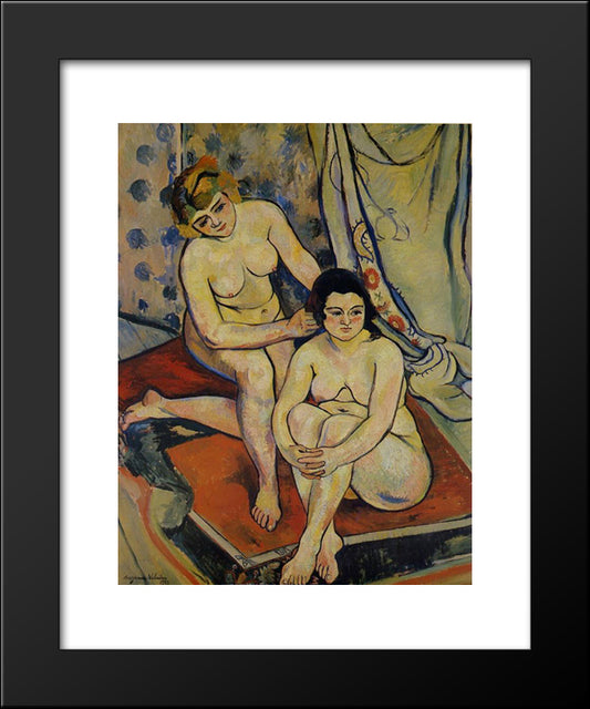 The Two Bathers 20x24 Black Modern Wood Framed Art Print Poster by Valadon, Suzanne