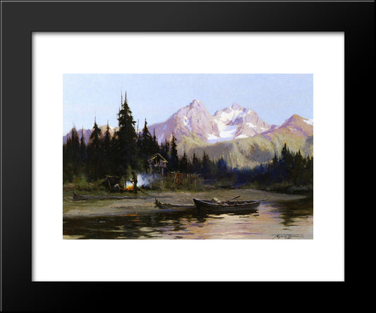 A Northern Frontier 20x24 Black Modern Wood Framed Art Print Poster by Laurence, Sydney