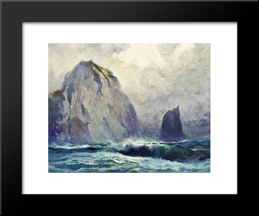 Cape St. Elias 20x24 Black Modern Wood Framed Art Print Poster by Laurence, Sydney