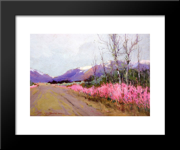 Fireweed Lane 20x24 Black Modern Wood Framed Art Print Poster by Laurence, Sydney